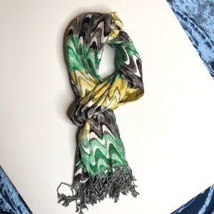 Silky soft colorful scarf